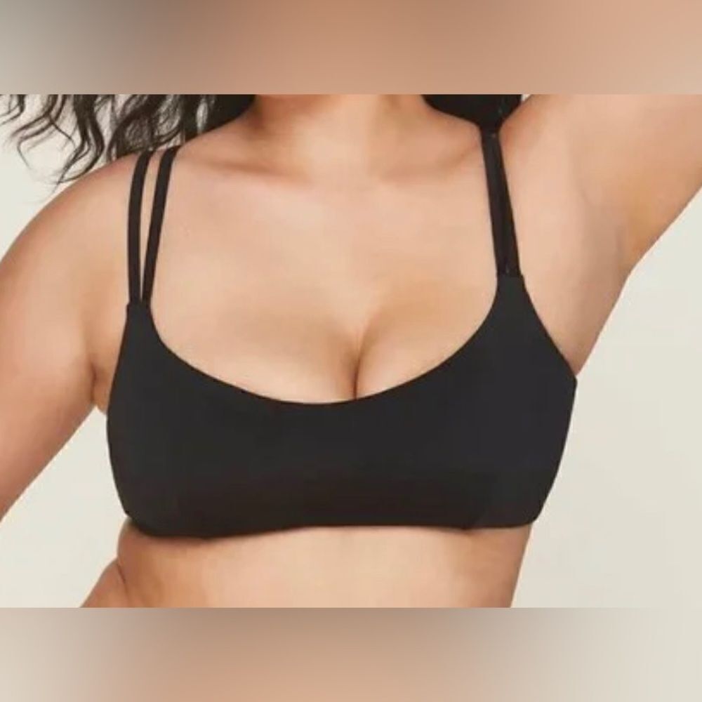 NWT Andie Swim The Rockaway Top Black Bikini Top Size XL